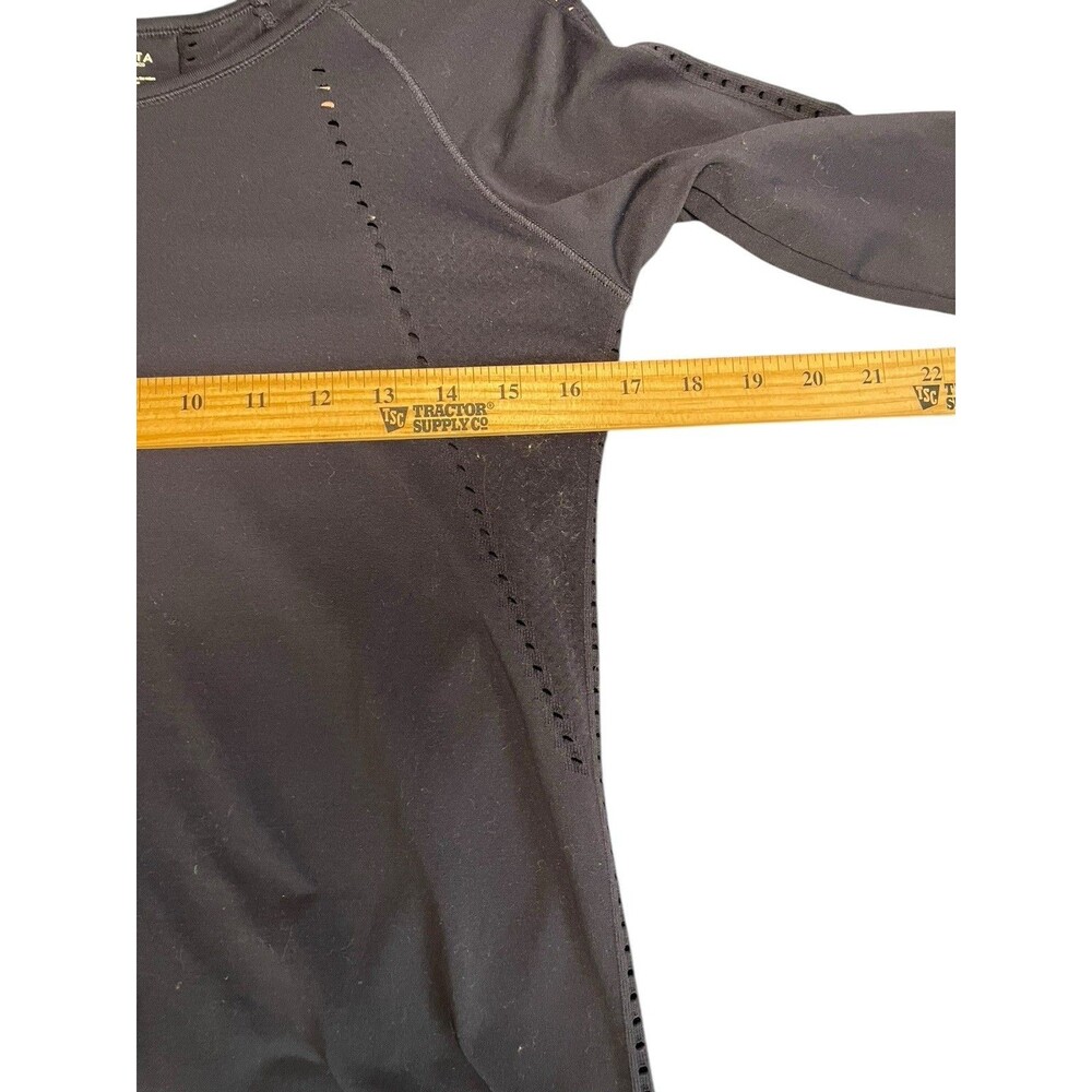 Athleta foothill Navy Long sleeve shirt women size Small Seamless - Picture 8 of 9